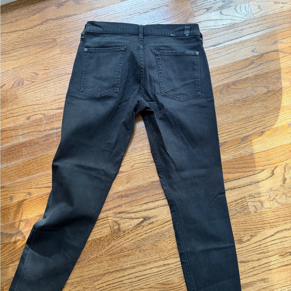 7 For All Mankind Women's Black Skinny Jeans